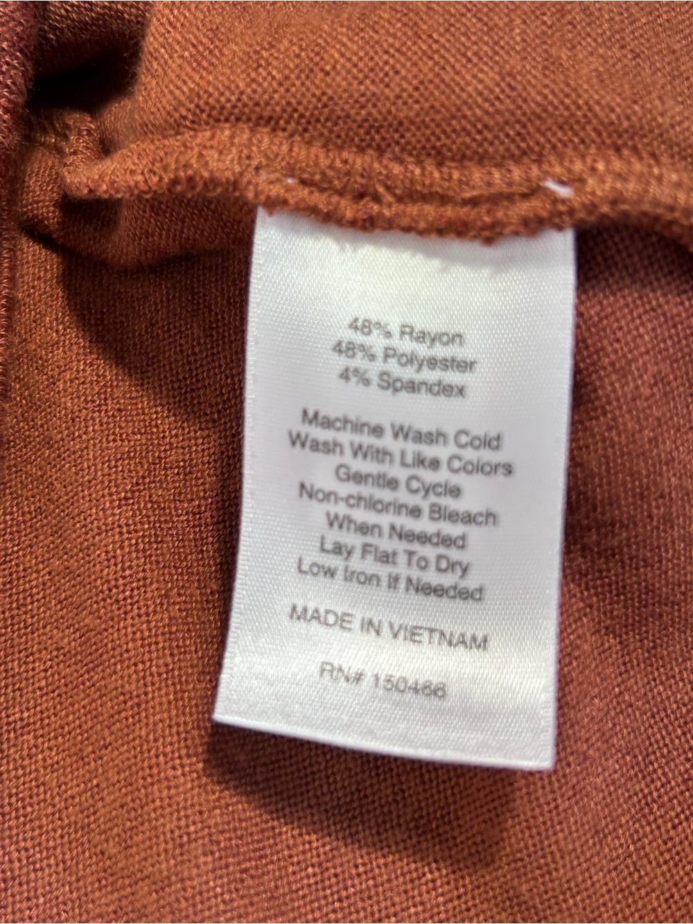 Terracotta Faux Wrap Sleeveless Top Plus Size 2X Office Casual Layering Fall - Picture 9 of 9